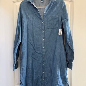 Old Navy Light Blue Denim Shirt